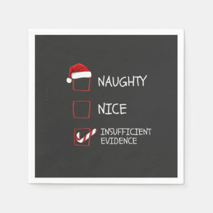 Leuke Stoute Onvoldoende Bewijs Kerstman Kerst Servet