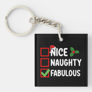 Leuke Stoute Prachtige Grappige Kerstman Kerst Lij Sleutelhanger