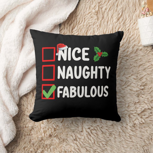 Leuke Stoute Prachtige Grappige Kerstman Kerstlijs Kussen (Deken)
