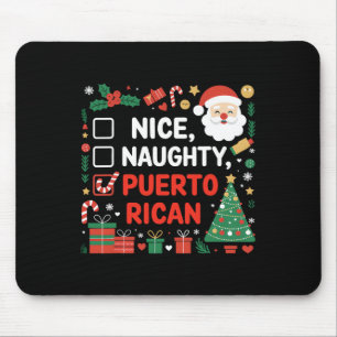 Leuke stoute Puerto Ricaanse kerstman Muismat