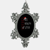 Leuke Stoute Qatari Kerst Erfgoed Tin Sneeuwvlok Ornament (Links)