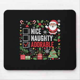 Leuke stoute Schattige grappige kerstman Muismat