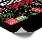 Leuke stoute Schattige grappige kerstman Poster (Hoek)