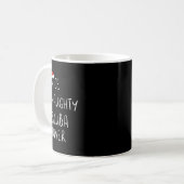 Leuke stoute scuba duiker lijst Kerstman Koffiemok (Voorkant links)