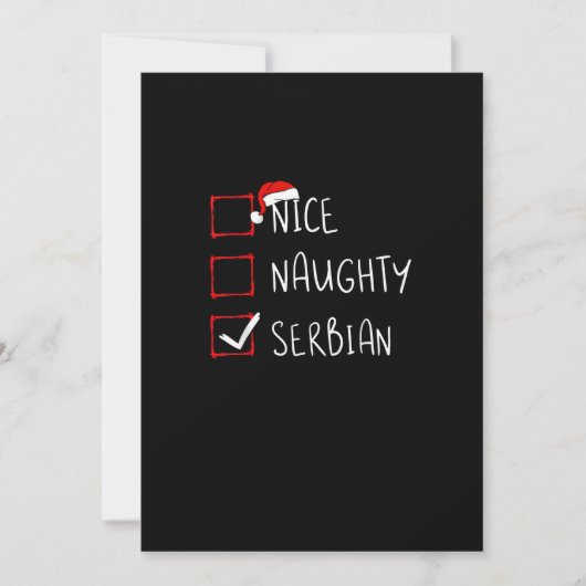 Leuke Stoute Servische Kerst Erfenis Feestdagenkaart (Voorkant)