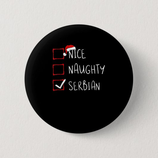 Leuke Stoute Servische Kerst Erfenis Ronde Button 5,7 Cm (Voorkant)