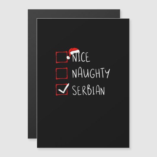 Leuke stoute Servische Kerst Erfgoed (Voorkant / Achterkant)