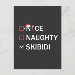Leuke Stoute Skibidi Grappige Kerst Gen Alpha Feestdagenkaart
