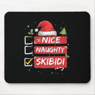 Leuke stoute Skibidi Lijst Sinterklaas Sarcastisch Muismat