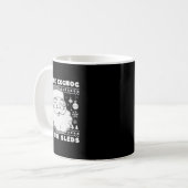 Leuke stoute slok eierpunch kerstlijst kerstman koffiemok (Voorkant links)