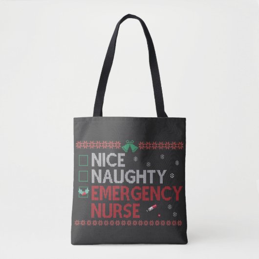 Leuke Stoute Spoedverpleegster Grappig Lelijk Kers Tote Bag (Voorkant)