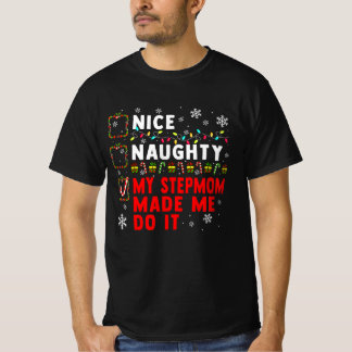 Leuke stoute stiefmoeder doe het met kerst t-shirt