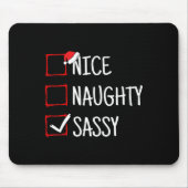 Leuke stoute Sy Grappige Kerst Muismat (Voorkant)