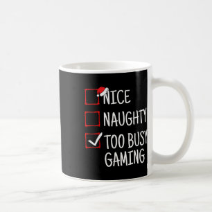 Leuke stoute te druk met gamen Grappige kerst Koffiemok