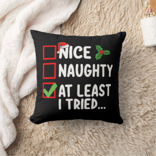 Leuke Stoute Tenminste Ik Heb Het Geprobeerd Kerst Kussen