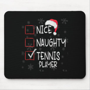 Leuke stoute tennisser lijst Christmas Santa Cl Muismat