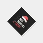 Leuke Stoute Vette Kerst Wensenlijst  Servet (Hoek)