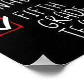 Leuke stoute vijfde klas leraar kerstlijst sa poster (Hoek)