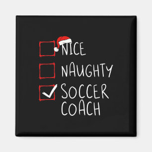 Leuke Stoute Voetbalcoach Kerstlijst Kerstman Magneet