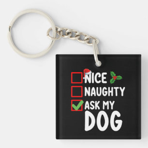 Leuke Stoute Vraag Mijn Hond Kerst Wensen Vakantie Sleutelhanger