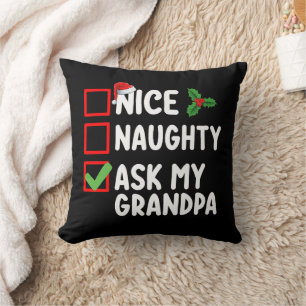 Leuke Stoute Vraag Mijn Opa Kerstlijst Familie Kussen