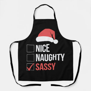 Leuke Stoute Vrolijke Kerst Wenslijst  Schort