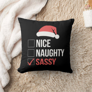 Leuke Stoute Vrolijke Kerstlijst Kussen
