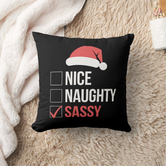 Leuke Stoute Vrolijke Kerstlijst  Kussen (Deken)