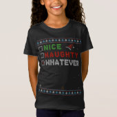 Leuke stoute wat dan ook - Kerstman Vibe T-shirt (Voorkant)