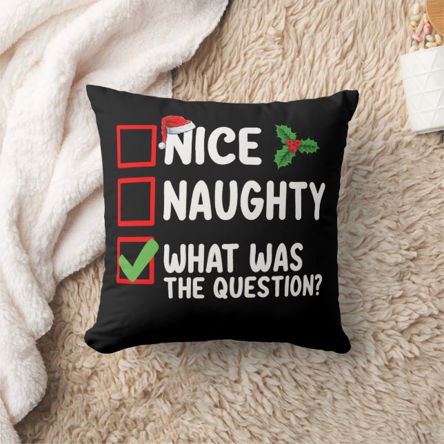 Leuke Stoute Wat Was De Vraag Kerstlijst  Kussen (Deken)