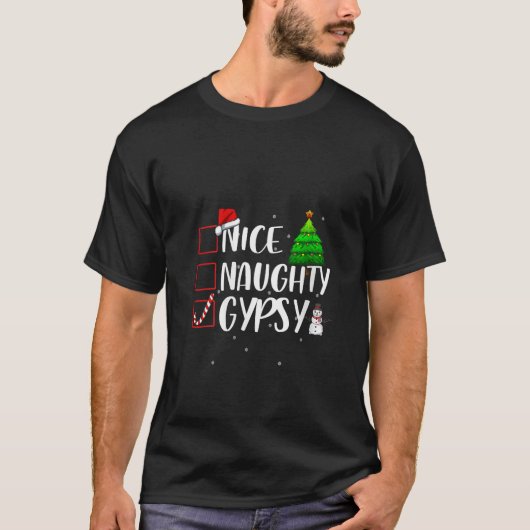 Leuke Stoute Zigeuner Roma Kerstmis Matching Top V (Voorkant)