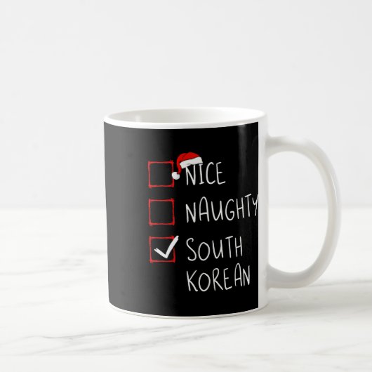 Leuke stoute Zuid-Koreaanse kerst Zuid-Korea he Koffiemok (Rechts)