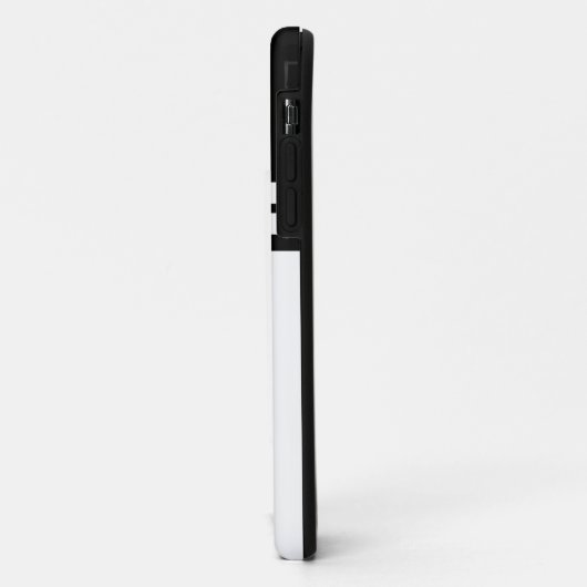 Leuke strakke zwart wit kleur blok racing strepen Case-Mate iPhone case (Achterkant/links)