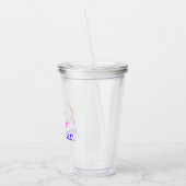 Leuke strand- en zwembadfeestje acryl drinkbeker (Links)