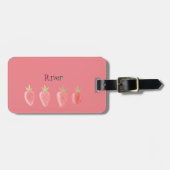 Leuke Strawberry Girl's Bagagelabel (Voorkant horizontaal)