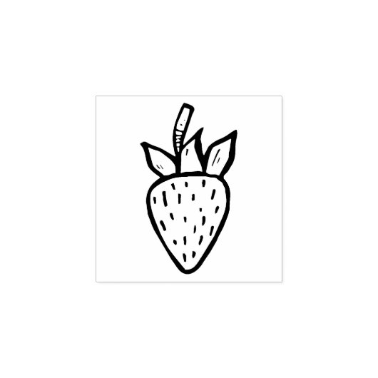Leuke Strawberry Loyalty Kaart Mini Art Stamp Rubberstempel (Afrduk)