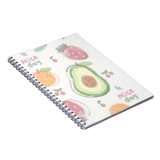 Leuke Strawberry Nice Day notitieboek Journal (Rechterzijde)