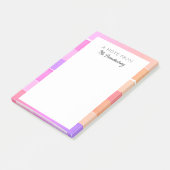 Leuke streep leraar naam klaslokaal terug naar sch post-it® notes (Schuin)