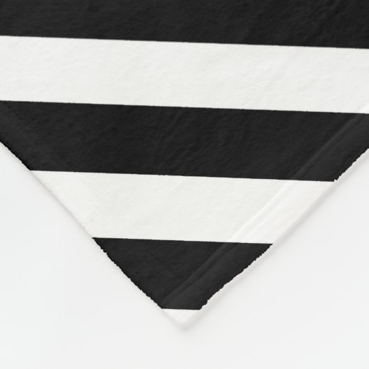 Leuke strepen en bloemige monogram fleece deken (Hoek)