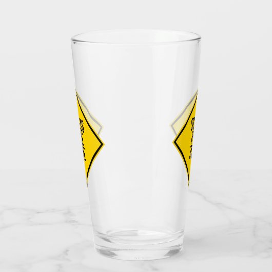 Leuke Stress Free Zone Humor Drink Glas (Links)