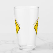 Leuke Stress Free Zone Humor Drink Glas (Rechts)