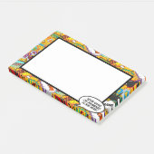 Leuke strip spraakballon naam bericht post-it® notes (Schuin)