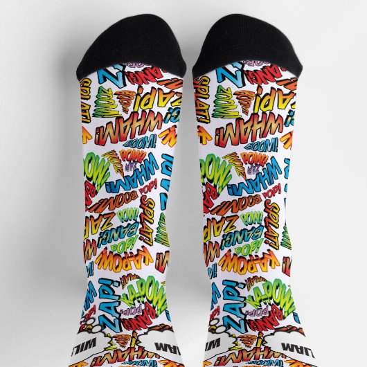 Leuke stripboek gepersonaliseerde naam sokken (Top)