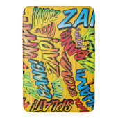 Leuke stripboek moderne kleurrijke typografie badmat (Voorkant Verticaal)