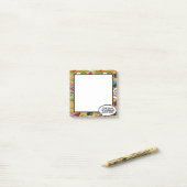 Leuke stripboek spraakballon naam bericht post-it® notes (Op bureau)
