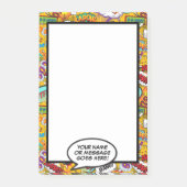 Leuke stripboek spraakballon naam bericht post-it® notes (Voorkant)