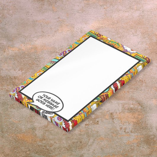 Leuke stripboek spraakballon naam bericht post-it® notes