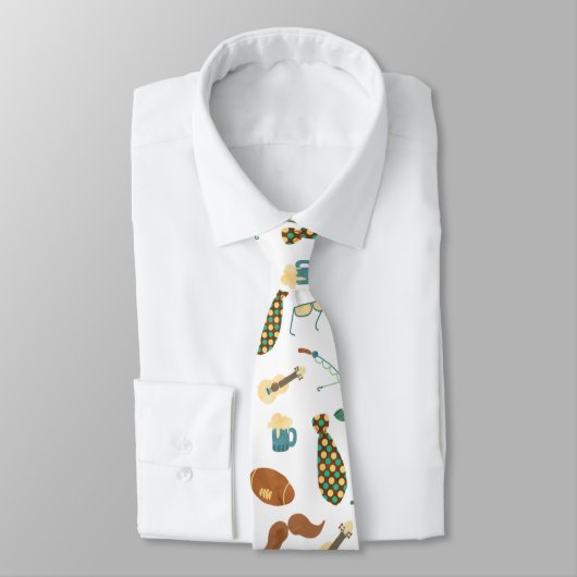 Leuke stropdassen pijp hengel hamer bier mok bril (Gebonden)