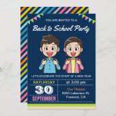 Leuke studenten | Terug naar School Party Uitnodig Kaart (Voorkant / Achterkant)