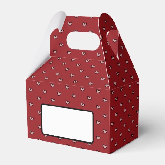 Leuke Stylist Sweet Heart Party Supplies Sjabloon Bedankdoosjes (Achterkant)